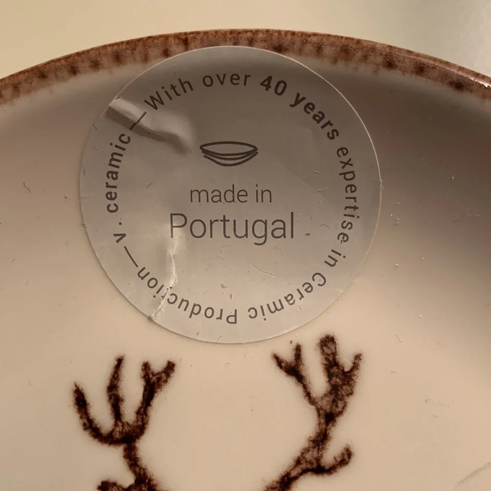 NWT Ceramic Deer Trinket Dish